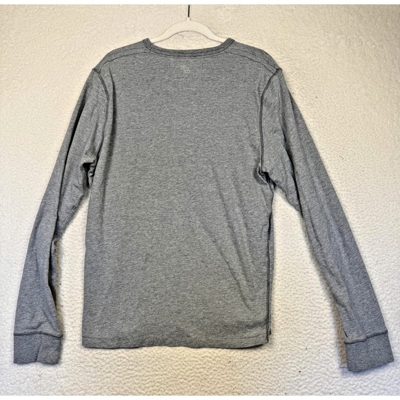Abercrombie & Fitch Shirt Mens XL Gray Muscle Fit Logo Long Sleeve Tee Crewneck - Picture 2 of 6